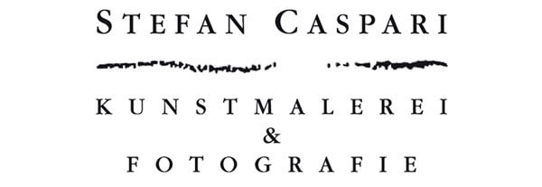 Logo Stefan Caspari mit der Aufschrift "Stefan Caspari KUnstmalerei & Fotografie"